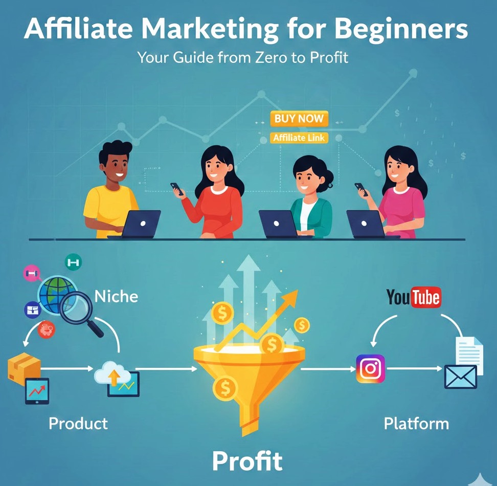 Affiliate Marketing for Beginners: A Complete Guide from Zero to Profit
